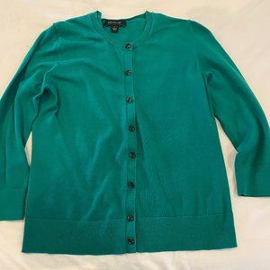 Women's Green Ann Taylor Cardigan